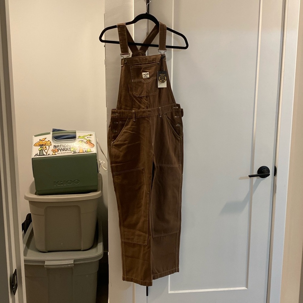 P&CO Albion Carpenter Overalls - Washed Brown